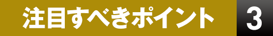 注目すべきポイント3
